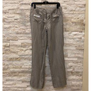 LINEN PANTS - INC INT. CONCEPTS - Khaki Color